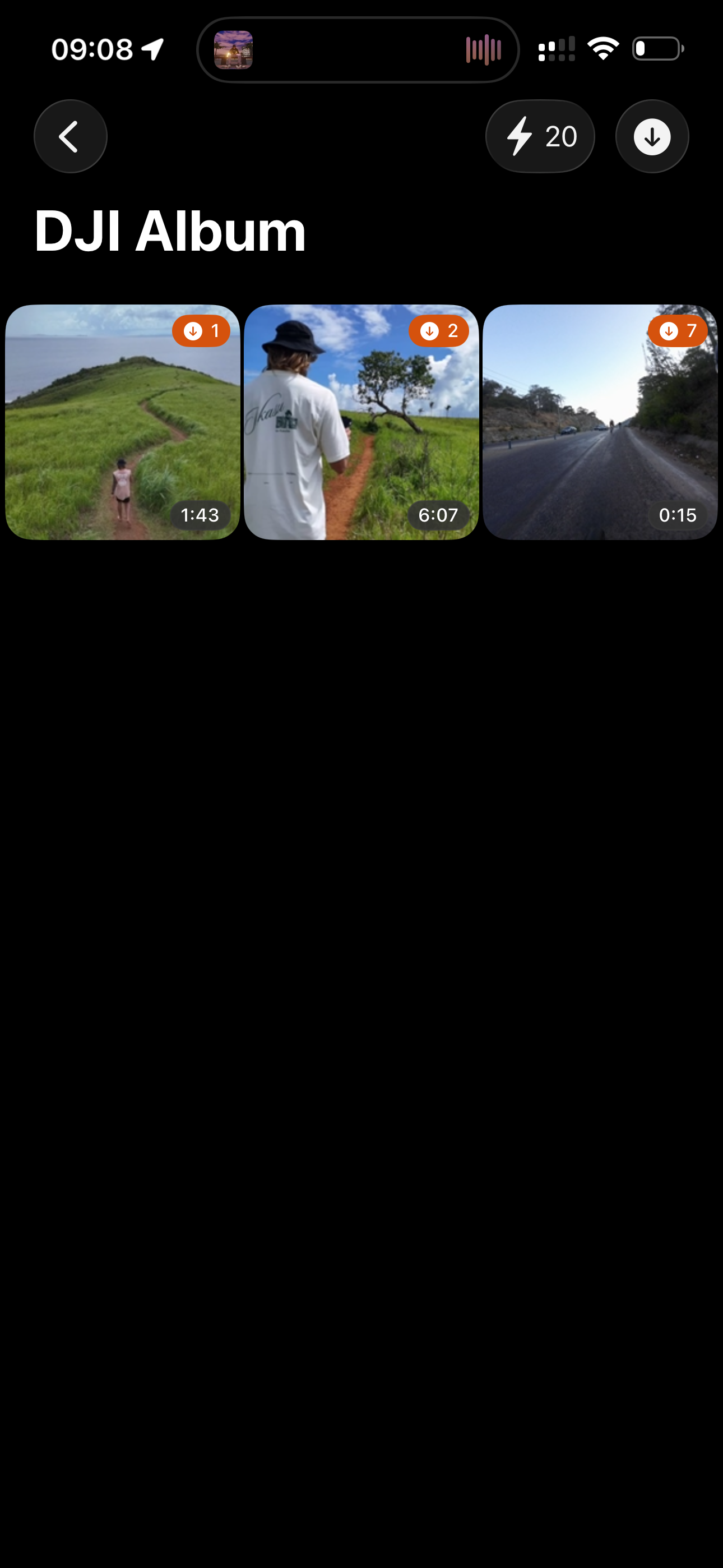 Capture history in Fliqer app