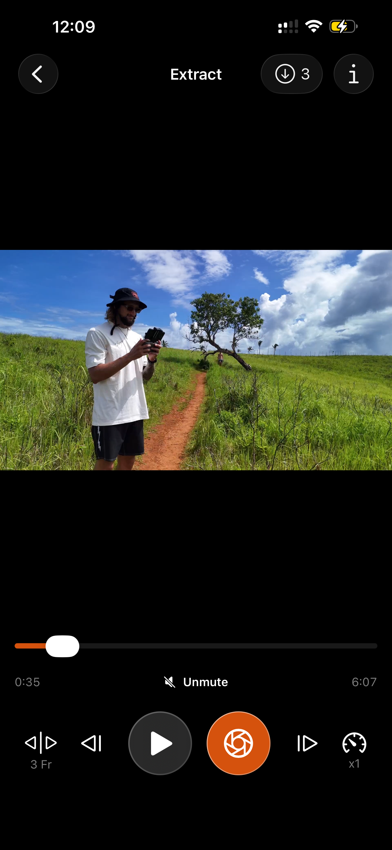 Player in Fliqer app